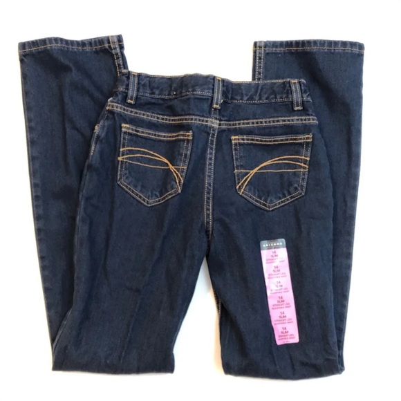 NWT Arizona Jean Co. Girls Dark Wash Jeans - Picture 3 of 6